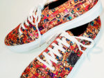 AdeySapphire Digital Print, Lace-up Sneakers